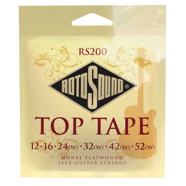 ROTOSOUND  RS200  (TOP TAPE)  JAZZ FLATWOUND