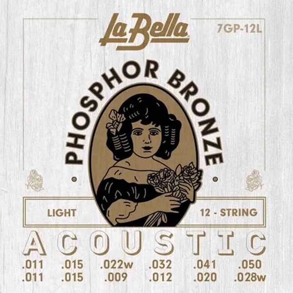 LA BELLA 7GP-12L PHOSPHOR BRONZE-12 CUERDAS (TENSION LIGERA) 11-50