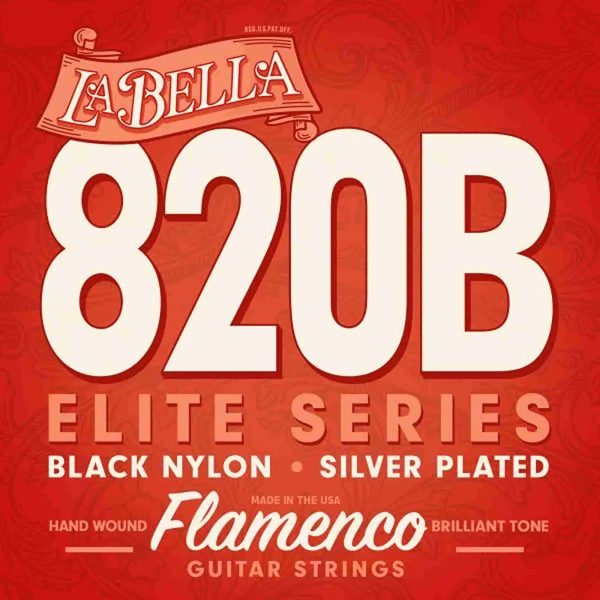 LA BELLA 820B ELITE – CUERDAS FLAMENCO, NAILON NEGRO