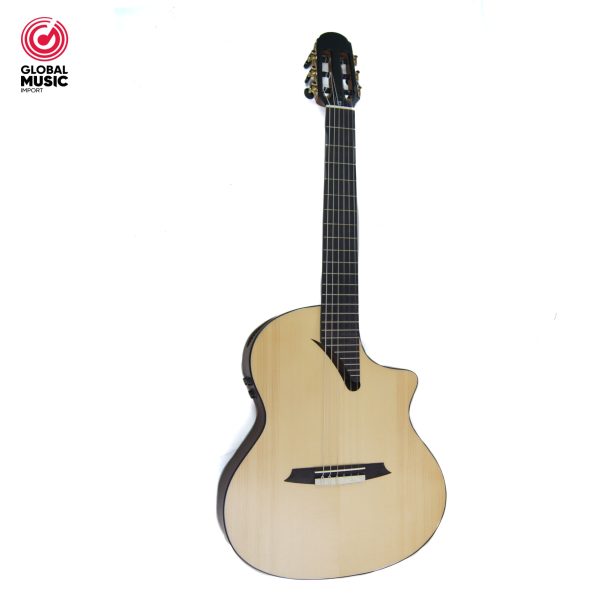 MARTÍNEZ GUITARRA DELGADA ELECTROACÚSTICA MODELO MS-14MH (TAPA PINO)