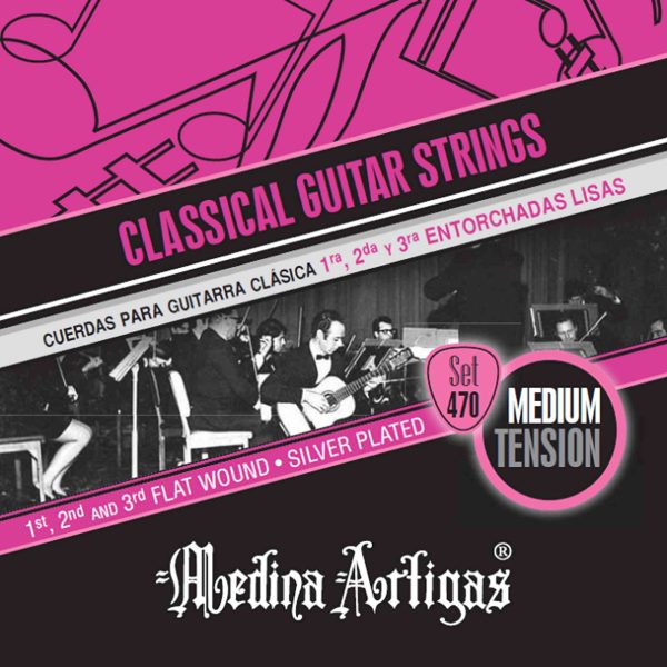 470 ENCORDADO MEDINA ARTIGAS MICROENTORCHADO Y PLATEADO GUITARRA CLÁSICA