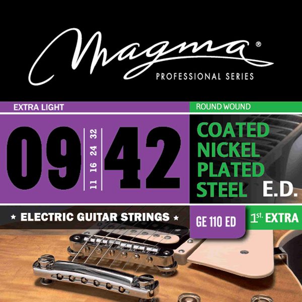 MAGMA GE110ED  CUERDAS P/ GUIT ELÉCTRICA NICKEL EXTRA LIGHT 09-42