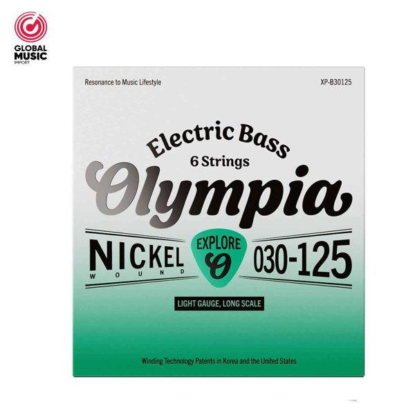 SET DE CUERDAS P/.BAJO ELÉCTRICO DE 6 CUERD. NICKEL 30-125 OLYMPIA XP-B30125