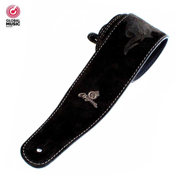 MAGMA 07MD01 CORREA DE GAMUSA/CUERINA PARA GUITARRA (COLOR NEGRO)