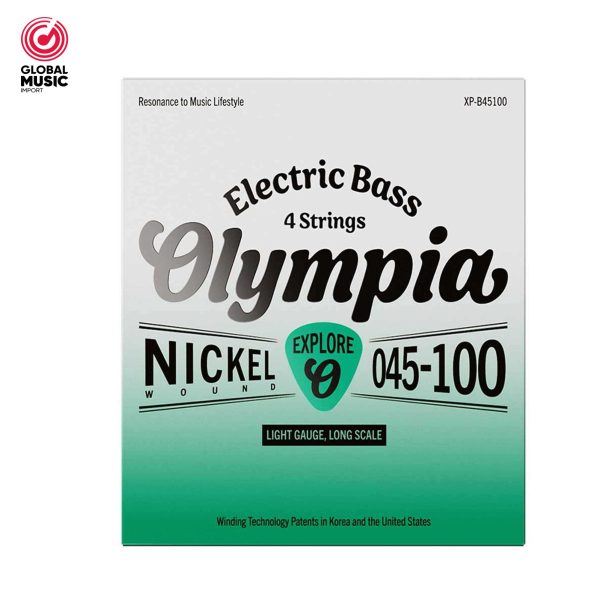 SET DE CUERDAS P/.BAJO ELÉCTRICO DE 4 CUERD. NICKEL 45-100 OLYMPIA XP-B45100