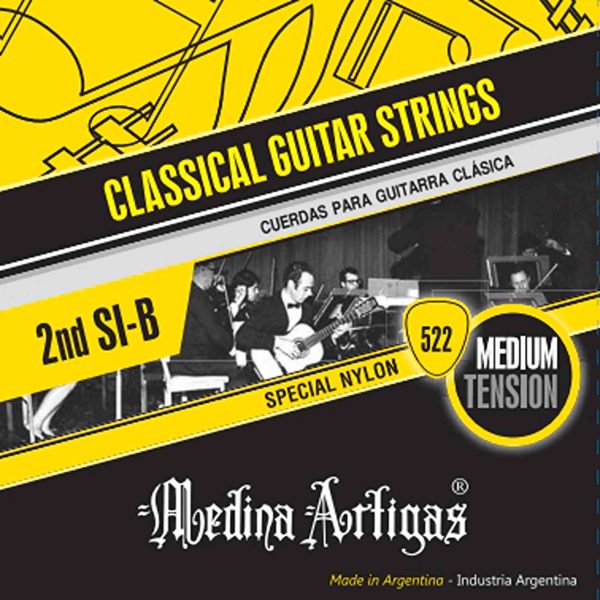 522 2º CUERDA SUELTA NYLON MEDINA ARTIGAS GUITARRA CLÁSICA