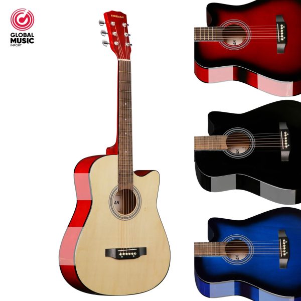 FREEMAN GUITARRA ACUSTICA 38 MEDIANO MODELO QAG38C (3/4)