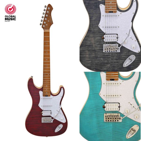 GUITARRA ELECTRICA DE 4 PAST. PUENTE TREMOLO WILKINSON ARIA PRO II 714-MK2