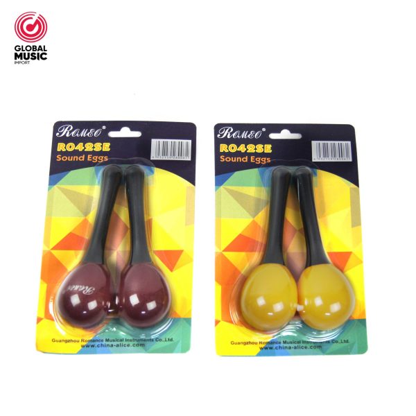 PAR DE MARACAS DE PLASTICO PEQUEÑAS ROMEO R042SE