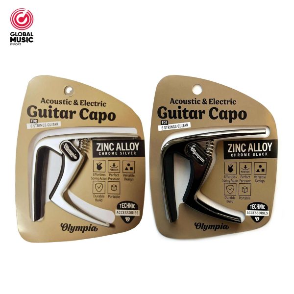 CAPOTRASTE DE PRESION PARA GUITARRA ACUSTICA NEGRO OLYMPIA OLX-01CA