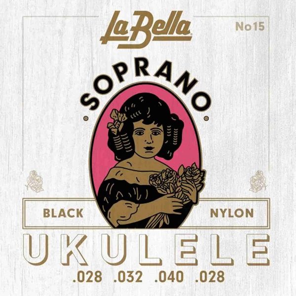 LA BELLA 15  UKULELE  SOPRANO
 BLACK